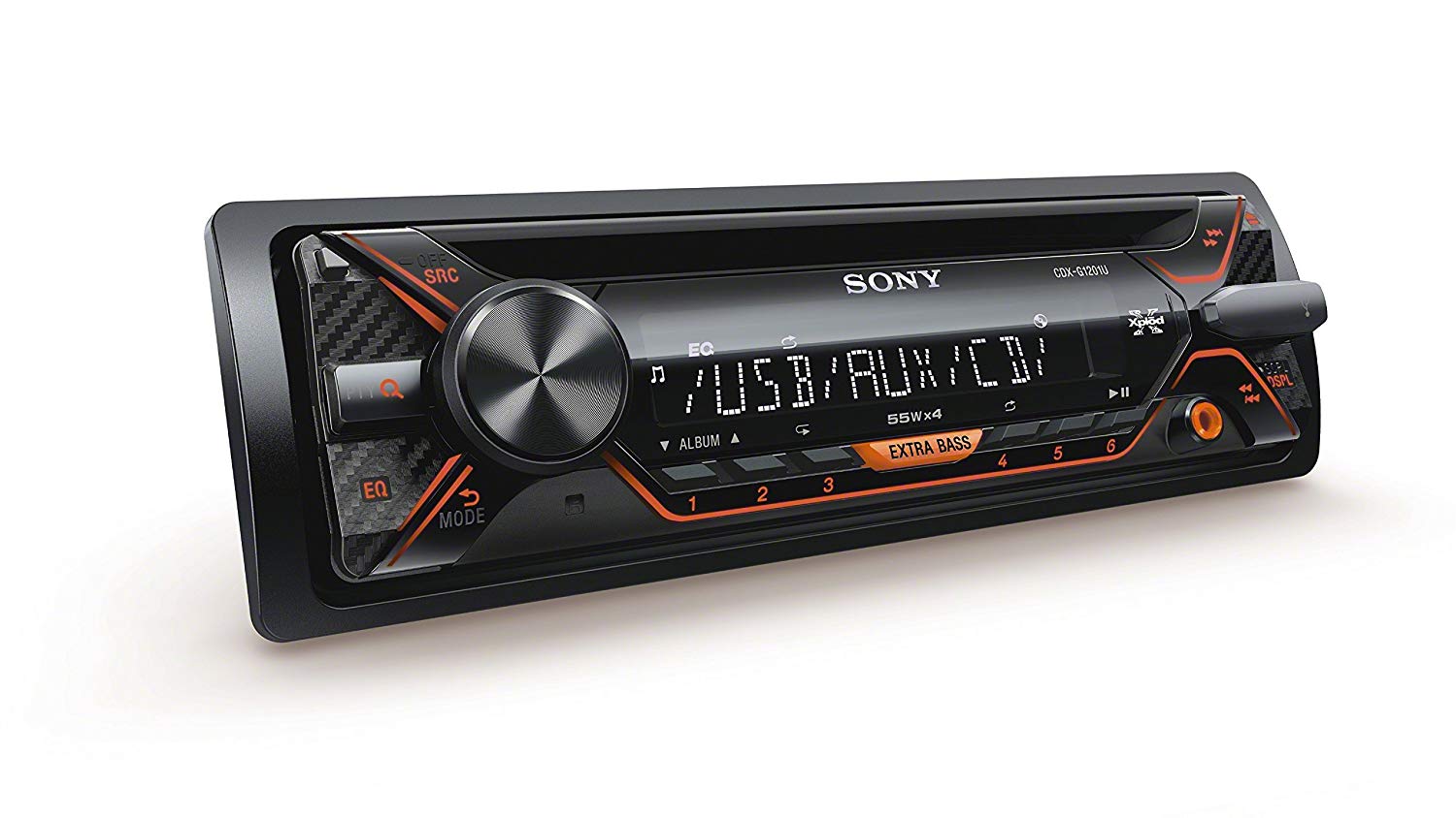 CDX-G1201U Sony Head Unit with CD and USB - Amber